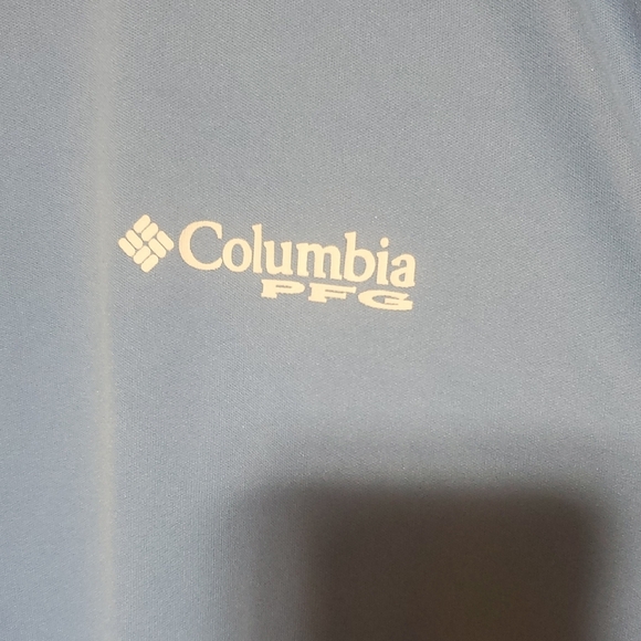 Columbia Men's Light Blue PFG Long Sleeve Tee 2xl - Picture 2 of 5
